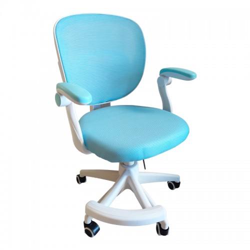 Καρέκλα γραφείου παδική Bernu pakoworld ύφασμα mesh σε σιελ απόχρωση 47x56x80-90εκ