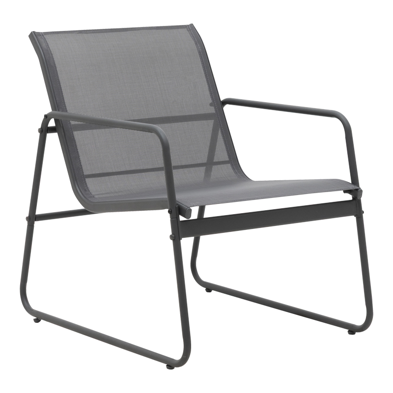 Σαλόνι εξωτερικού χώρου Veranda textilene-μέταλλο σε ανθρακί απόχρωση