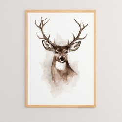 Wall art in frame Deereby pakoworld with digital print 33x1.5x48cm