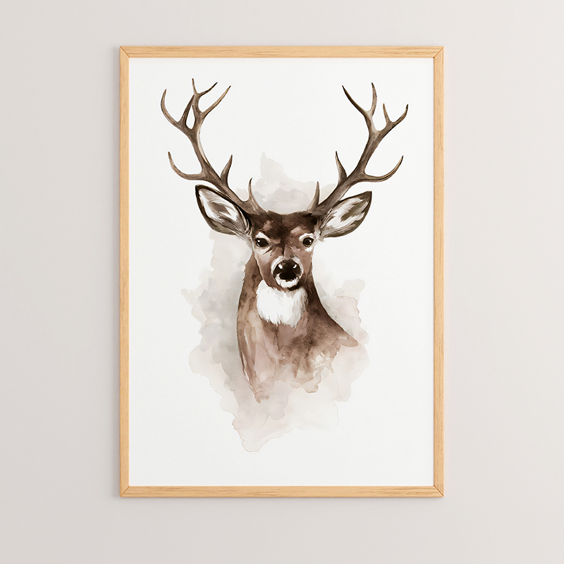 Wall art in frame Deereby pakoworld with digital print 33x1.5x48cm