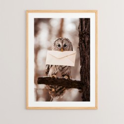 Πίνακας Owlyne pakoworld με ψηφιακή εκτύπωση και πλαίσιο 33x1.5x48εκ