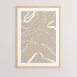 Wall art in frame Grito pakoworld with digital print 33x1.5x48cm