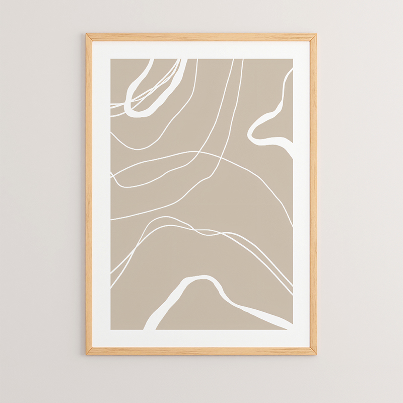 Wall art in frame Grito pakoworld with digital print 33x1.5x48cm