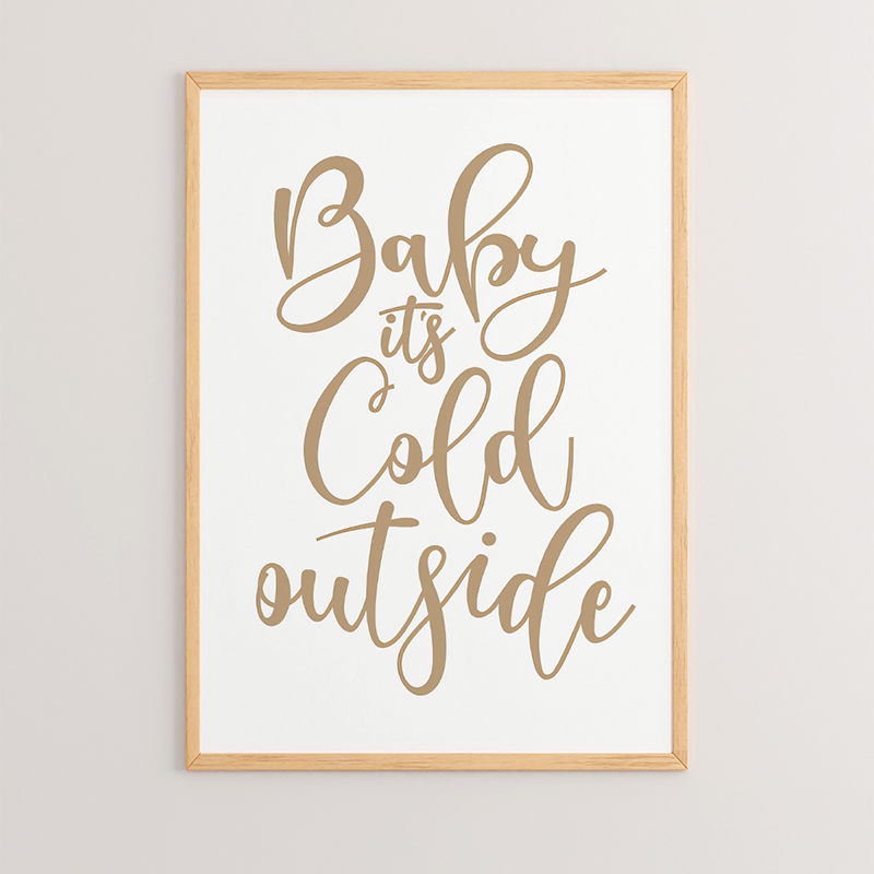 Wall art in frame Berby pakoworld with digital print 33x1.5x48cm