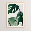 Wall art in frame Leafy pakoworld with digital print 33x1.5x48cm