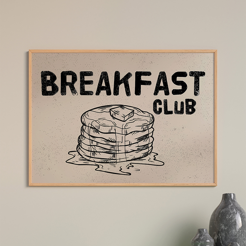 Wall art in frame Bredo pakoworld with digital print 48x1.5x33cm