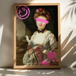 Wall art in frame Elenda pakoworld with digital print 33x1.5x48cm