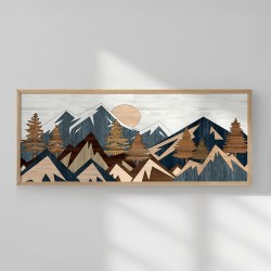 Πίνακας Kalef pakoworld με ψηφιακή εκτύπωση και πλαίσιο 120x2x50εκ