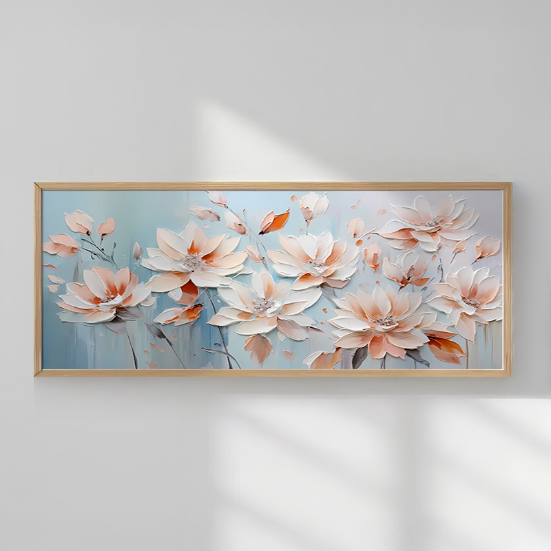 Wall art in frame Flowery pakoworld with digital print 120x2x50cm