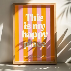 Wall art in frame Happo pakoworld with digital print 50x2x70cm