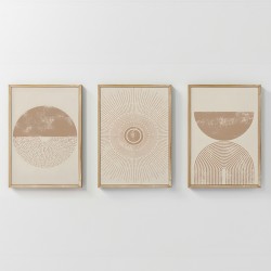 Πίνακας Varenzy pakoworld τρίπτυχος με ψηφιακή εκτύπωση και πλαίσιο 33x1.5x48εκ