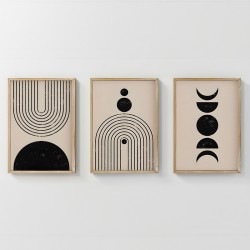 Πίνακας Aregon pakoworld τρίπτυχος με ψηφιακή εκτύπωση και πλαίσιο 33x1.5x48εκ