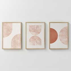 Wall art in frame Chilen pakoworld triptyque with digital print 33x1.5x48cm