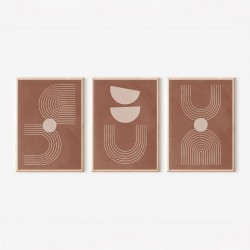 Πίνακας Banba pakoworld τρίπτυχος με ψηφιακή εκτύπωση και πλαίσιο 33x1.5x48εκ