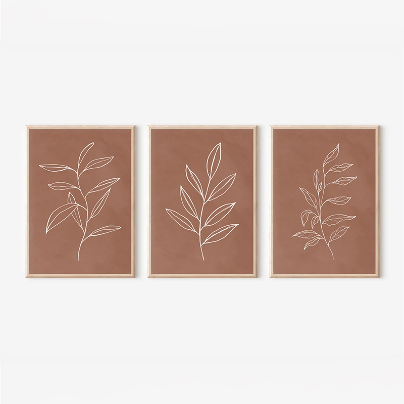 Wall art in frame Drifer pakoworld triptyque with digital print 33x1.5x48cm