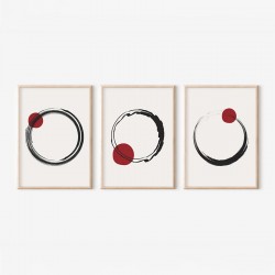 Πίνακας Mistra pakoworld τρίπτυχος με ψηφιακή εκτύπωση και πλαίσιο 33x1.5x48εκ