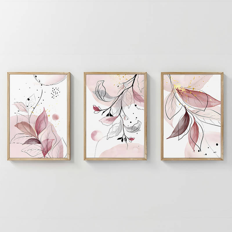 Wall art in frame Dralis pakoworld triptyque with digital print 33x1.5x48cm
