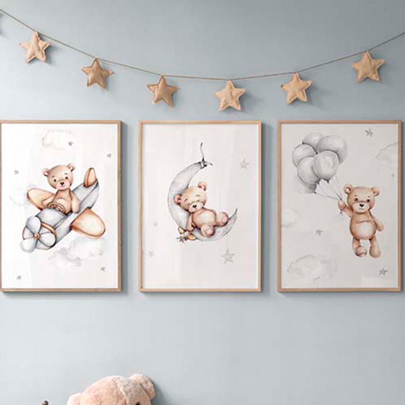 Πίνακας Luthra pakoworld τρίπτυχος με ψηφιακή εκτύπωση και πλαίσιο 33x1.5x48εκ