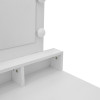 Dressing table Virna pakoworld with led white 80x40x145cm