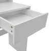 Dressing table Virna pakoworld with led white 80x40x145cm