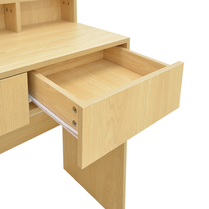 Dressing table Virna pakoworld with led in natural color 80x40x145cm
