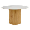 Sikulu pakoworld oak MDF with ceramic surface in white marble look D125x77cm