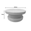Coffee table Cerba pakoworld white MGO D70x30cm