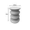 Side table Fenfen pakoworld ecru MGO D33x40cm