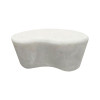 Τραπέζι σαλονιού Fedris pakoworld mdf λευκό 80x70x34εκ