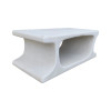 Coffee table Nafel pakoworld mdf white 120x60x45cm