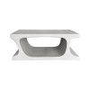 Coffee table Nafel pakoworld mdf white 120x60x45cm