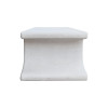 Coffee table Nafel pakoworld mdf white 120x60x45cm
