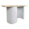 Console table Jeckie pakoworld fir-mdf oak-white 120x38x80cm