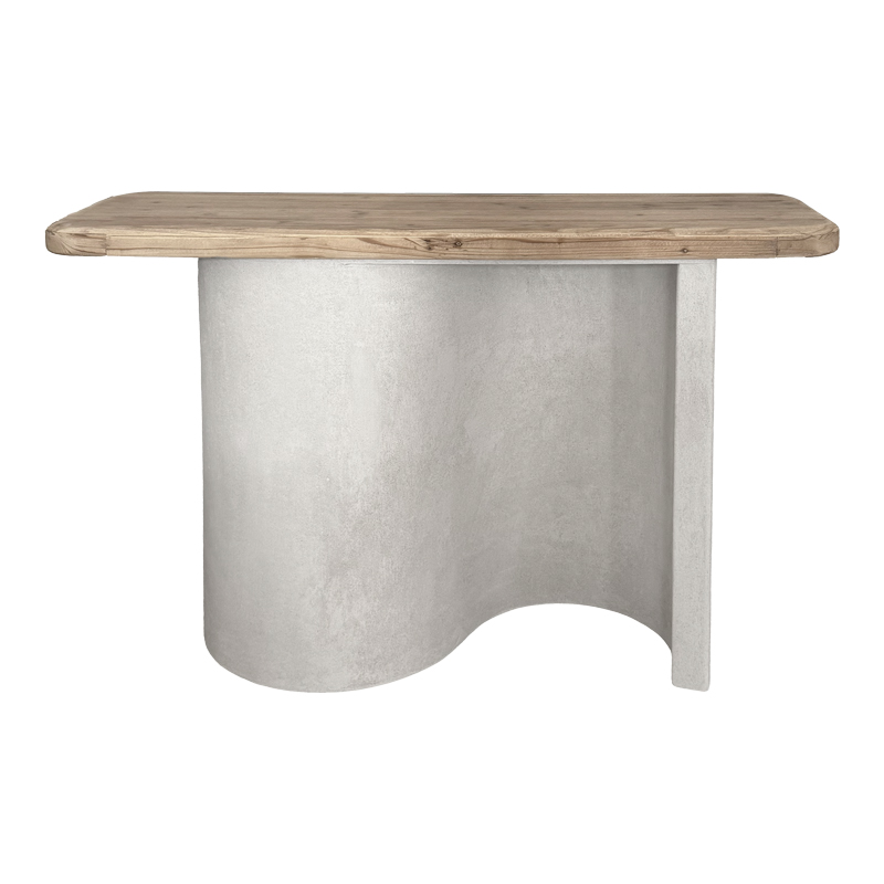Console table Jeckie pakoworld fir-mdf oak-white 120x38x80cm