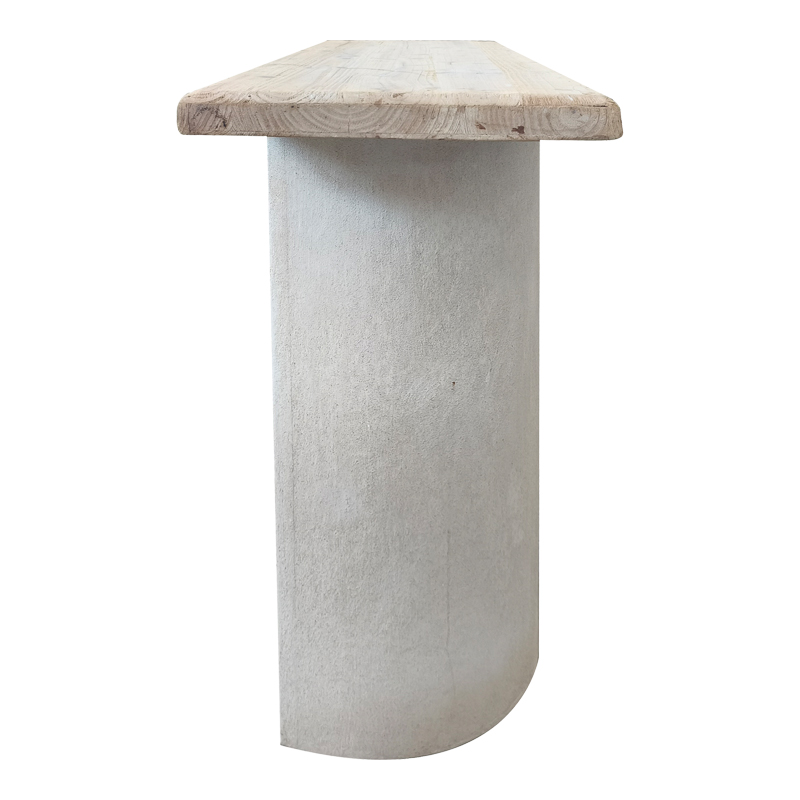 Console table Jeckie pakoworld fir-mdf oak-white 120x38x80cm
