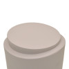 Βοηθητικό τραπέζι Fortox pakoworld MGO cappuccino Φ40x49.5εκ