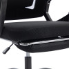 Καρέκλα γραφείου διευθυντή με υποπόδιο Meton pakoworld mesh χρώμα μαύρο 48x60x118-128εκ
