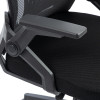 Καρέκλα γραφείου εργασίας Penza pakoworld mesh χρώμα μαύρο 48x58x92-102εκ