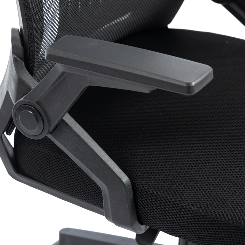 Καρέκλα γραφείου εργασίας Penza pakoworld mesh χρώμα μαύρο 48x58x92-102εκ