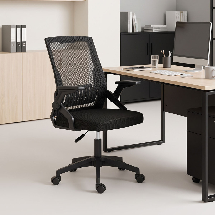Penza pakoworld mesh office chair, black color, 48x58x92-102cm