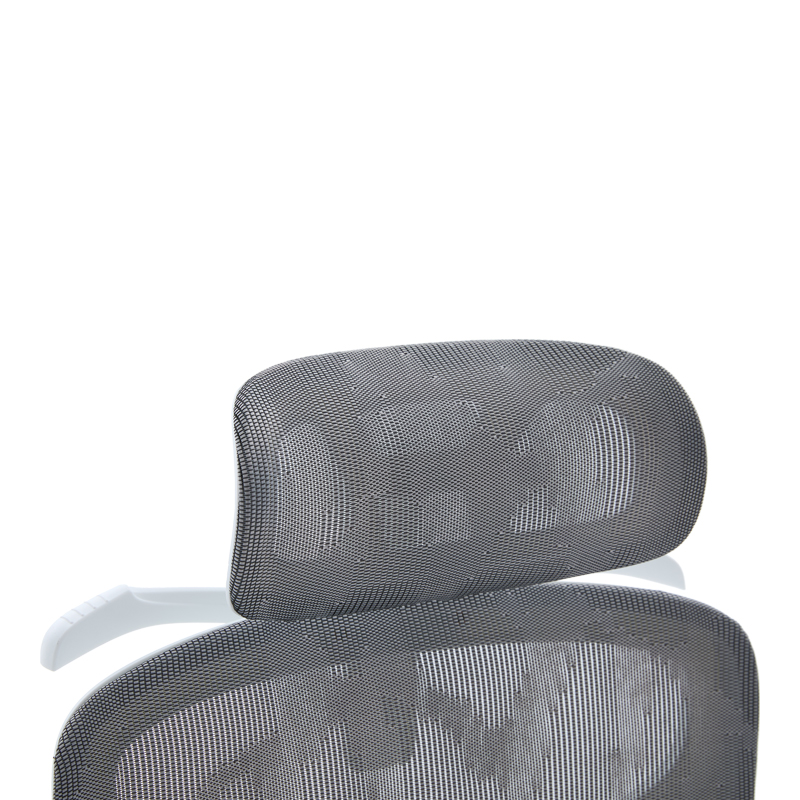 Καρέκλα γραφείου διευθυντη Vigo pakoworld λευκό- mesh γκρι 52x70x118-124εκ