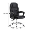 Sanema pakoworld pu black director's office chair 62x67x112-122cm
