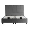 Double bed Lunda pakoworld with storage space anthracite velvet 160x200cm