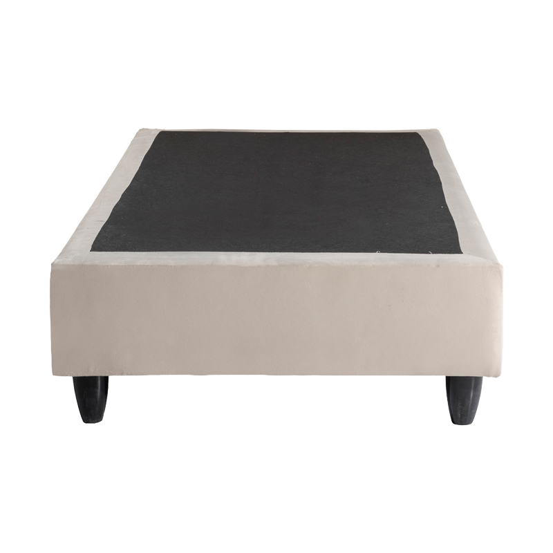 Κρεβάτι μονό Υπόστρωμα Pakda pakoworld κρεμ βελούδο 90x200εκ