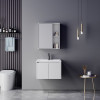 Chinky pakoworld white countertop with sink and mirror