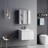 Chinky pakoworld white countertop with sink and mirror