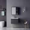 Chinky pakoworld anthracite countertop with sink and mirror