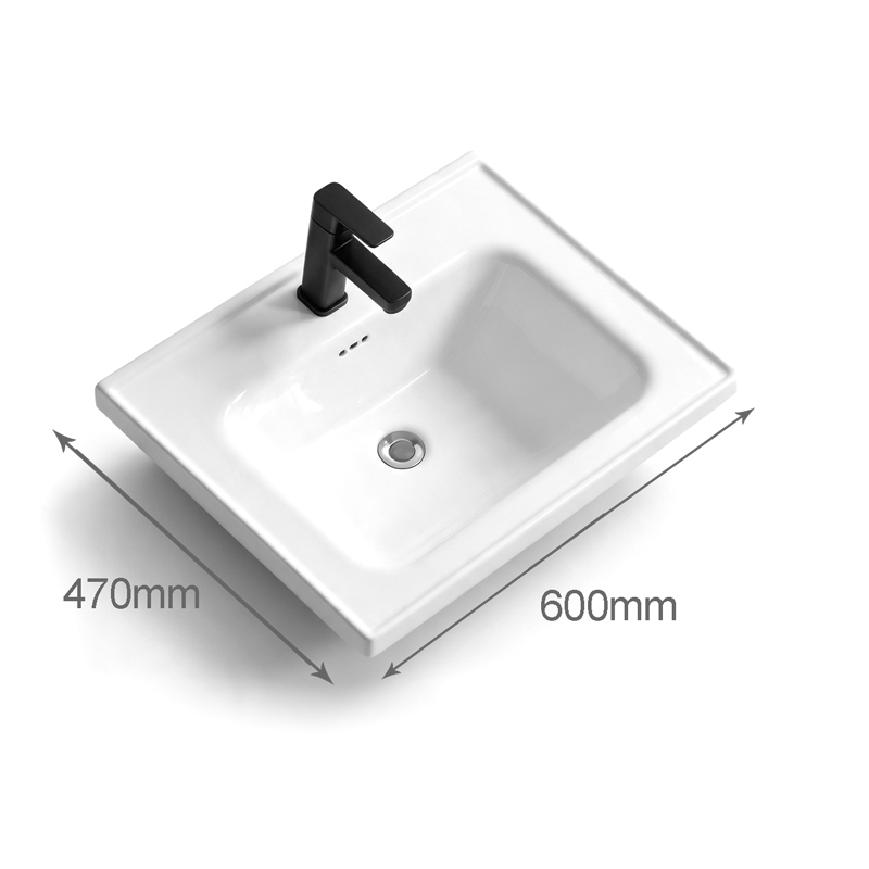 Chinky pakoworld anthracite countertop with sink and mirror