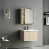 Chinky pakoworld cappuccino countertop with sink and mirror