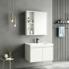 Sinkea pakoworld white countertop with sink and mirror